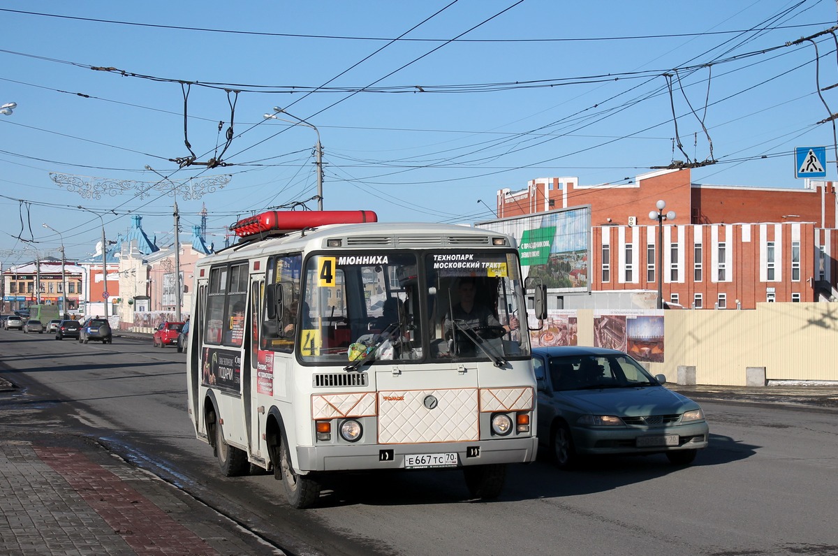 Томская область, ПАЗ-32054 № Е 667 ТС 70