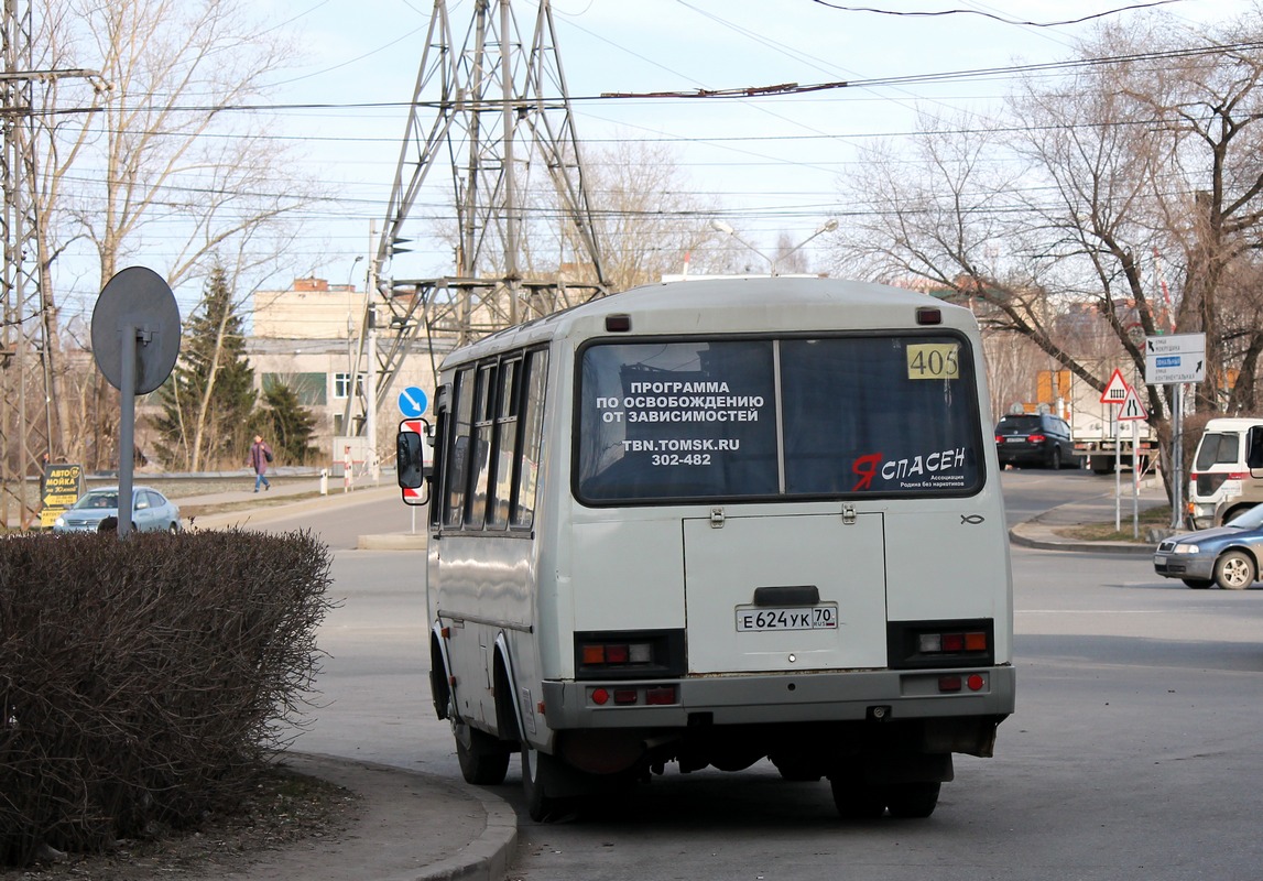 Томская область, ПАЗ-32054 № Е 624 УК 70