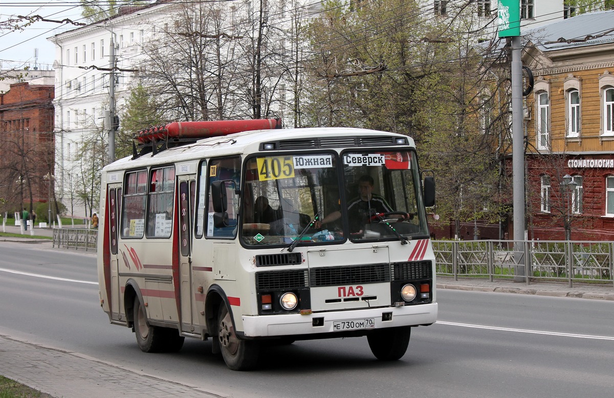 Томская область, ПАЗ-32051-110 № Е 730 ОМ 70