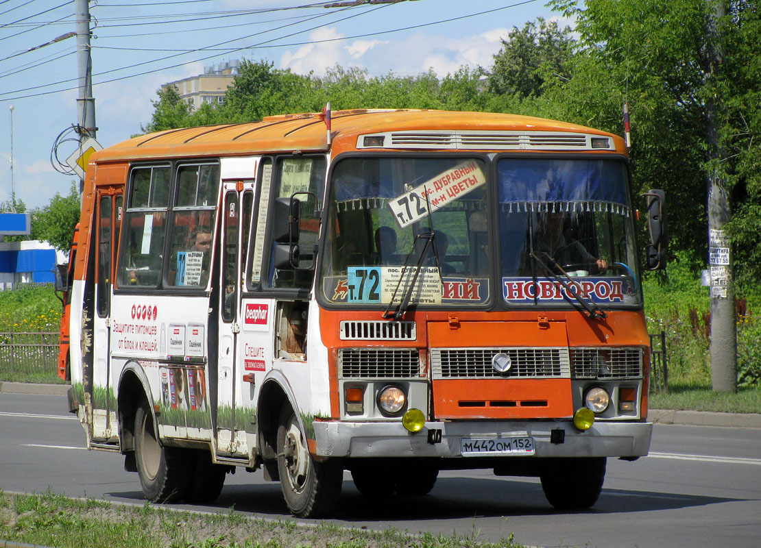 Нижегородская область, ПАЗ-32054 № М 442 ОМ 152