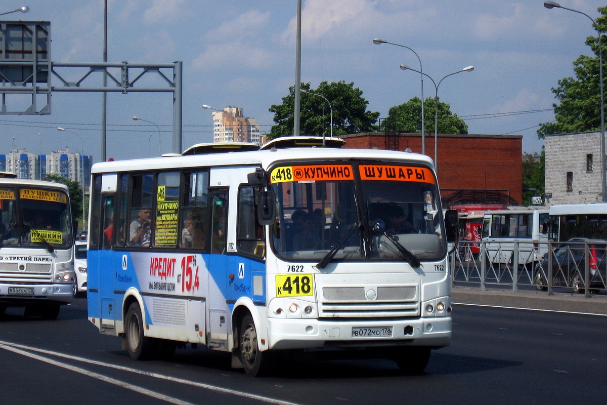 Санкт-Петербург, ПАЗ-320412-05 № 7622