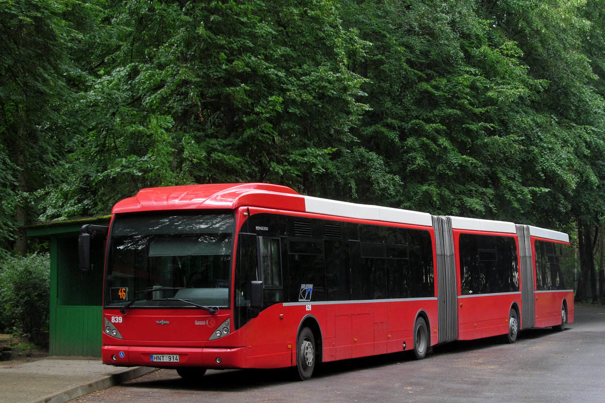 Литва, Van Hool New AGG300 № 839