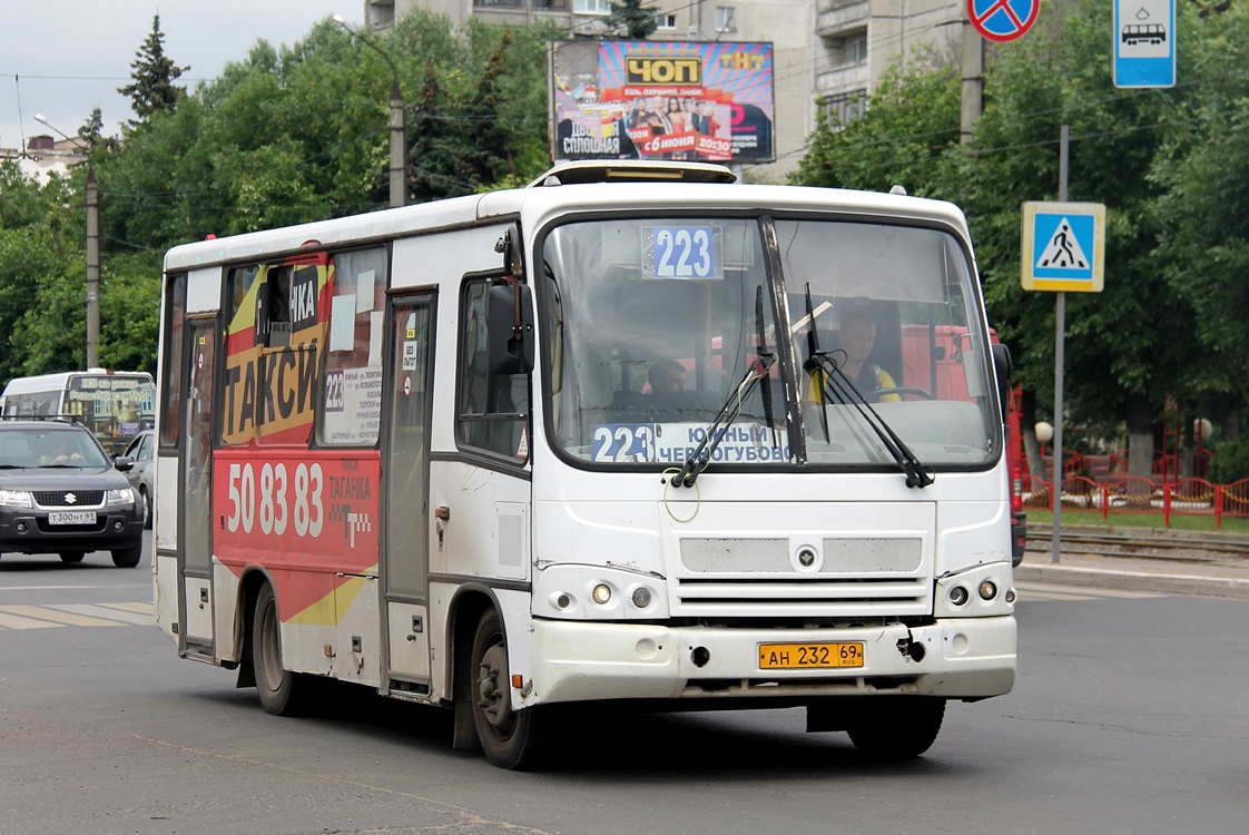 Tver region, PAZ-320402-03 # АН 232 69