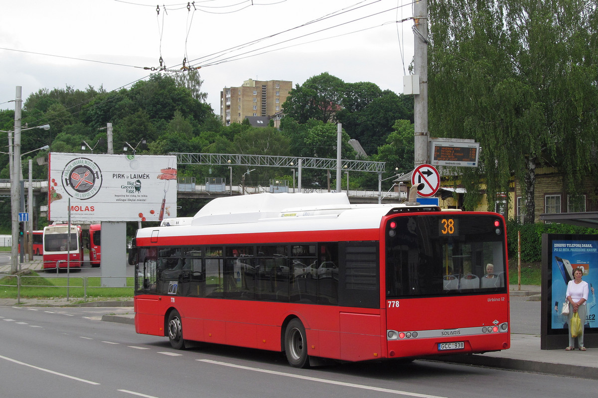 Литва, Solaris Urbino III 12 CNG № 778