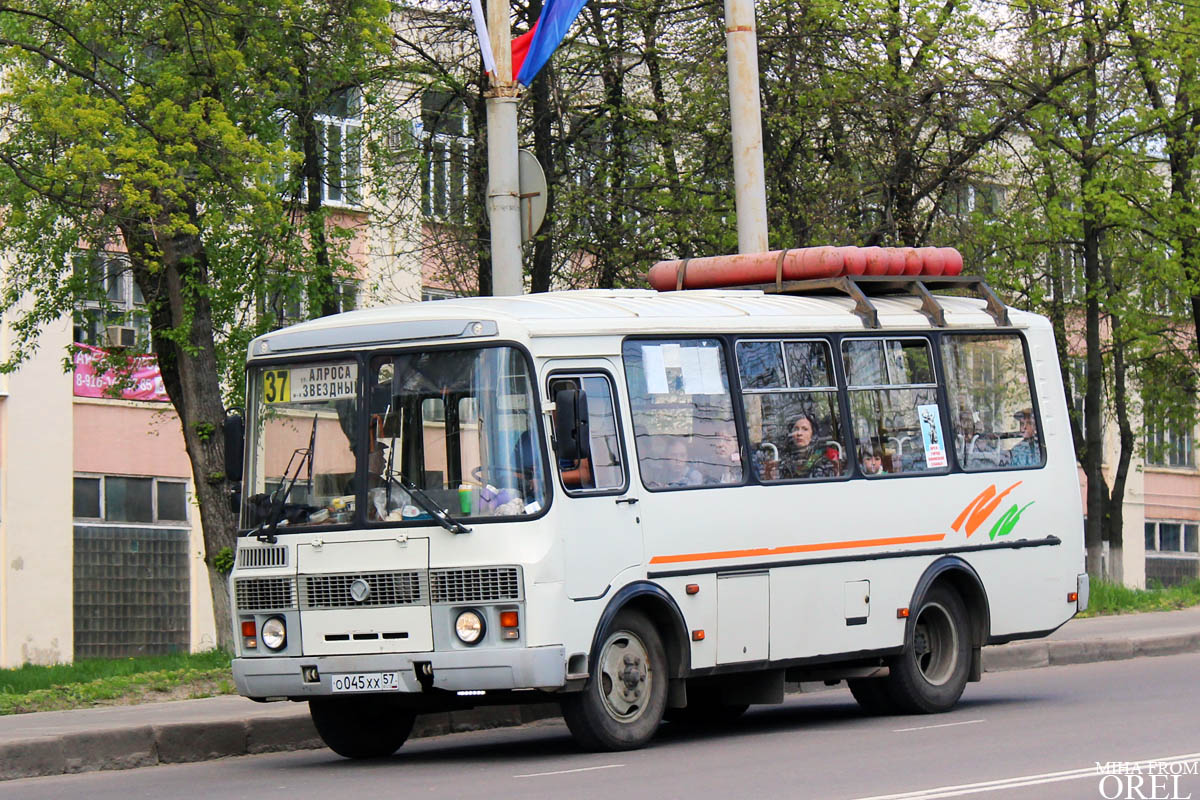 Орловская область, ПАЗ-32054 № О 045 ХХ 57