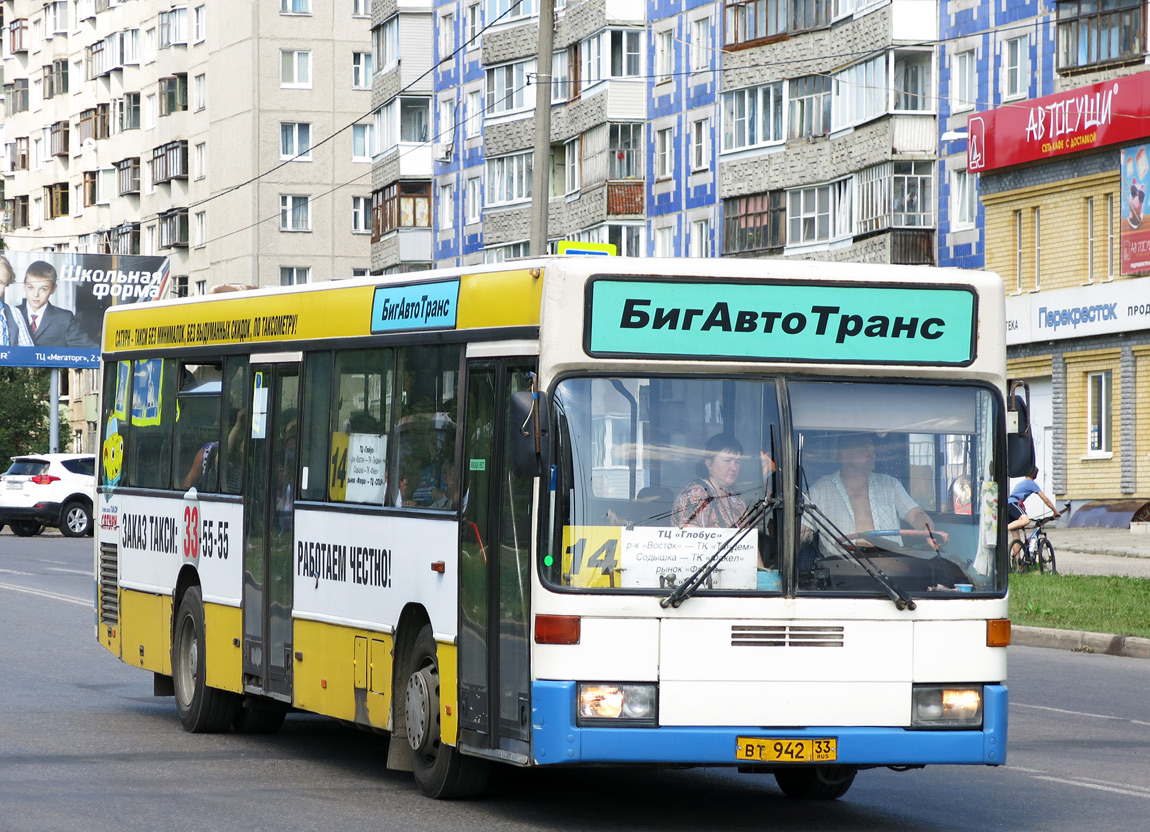 Владимирская область, Mercedes-Benz O405N № ВТ 942 33