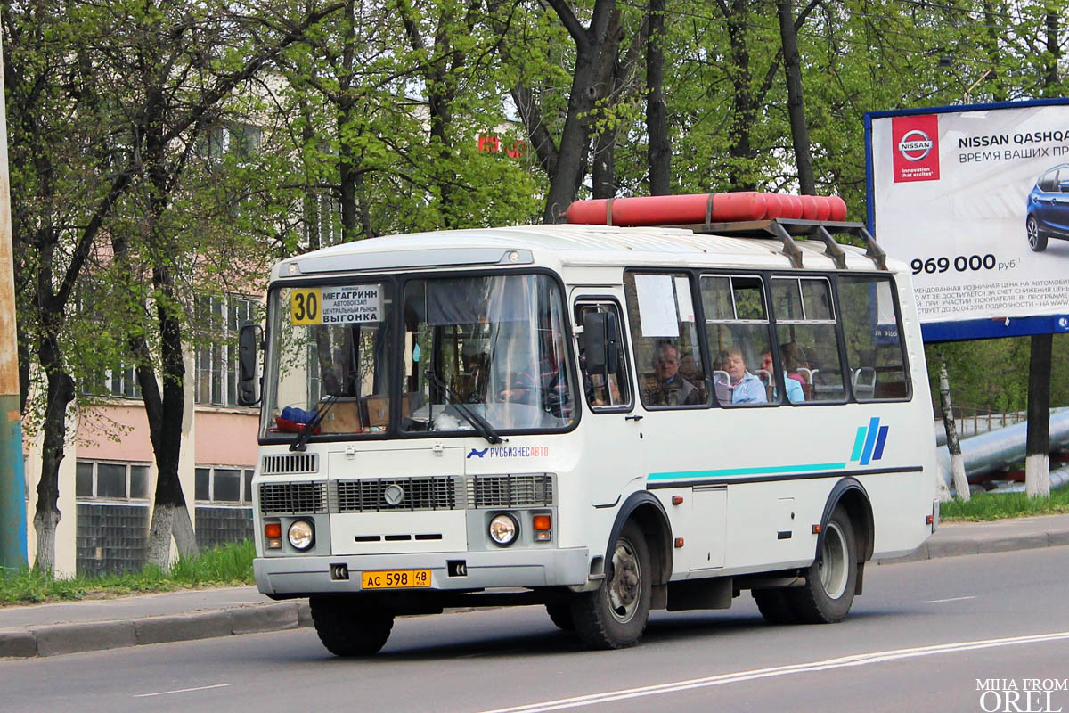 Oryol region, PAZ-32053 # АС 598 48