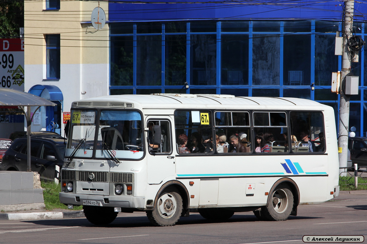 Воронежская область, ПАЗ-32053 № М 594 УО 36