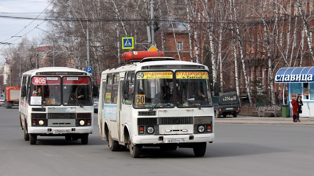 Томская область, ПАЗ-32051-110 № В 833 МЕ 70