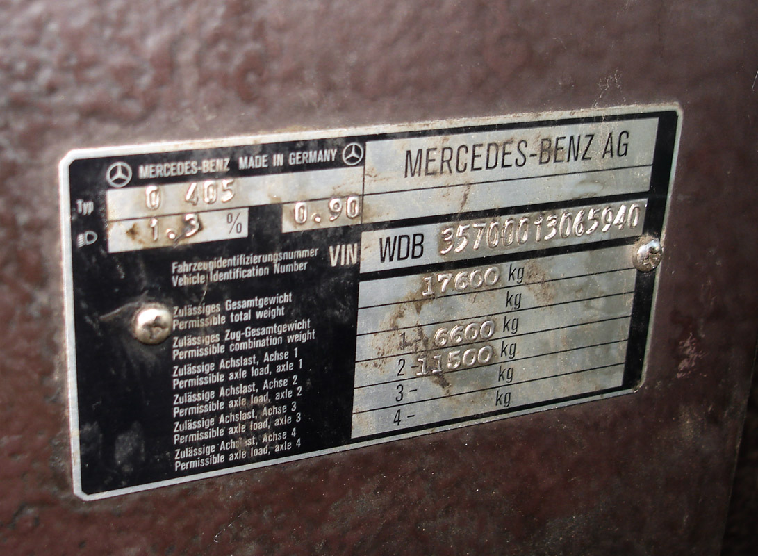 Obwód murmański, Mercedes-Benz O405 Nr АВ 404 51
