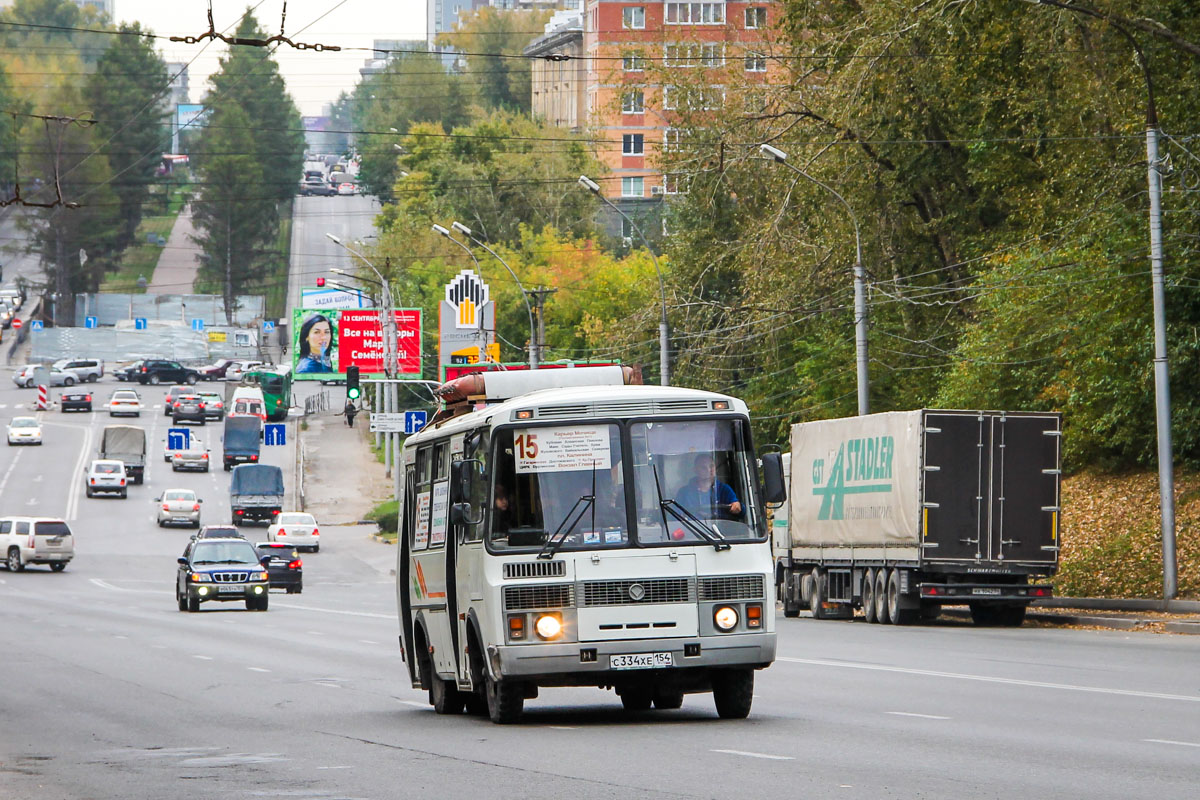 Новосибирская область, ПАЗ-32054 № С 334 ХЕ 154