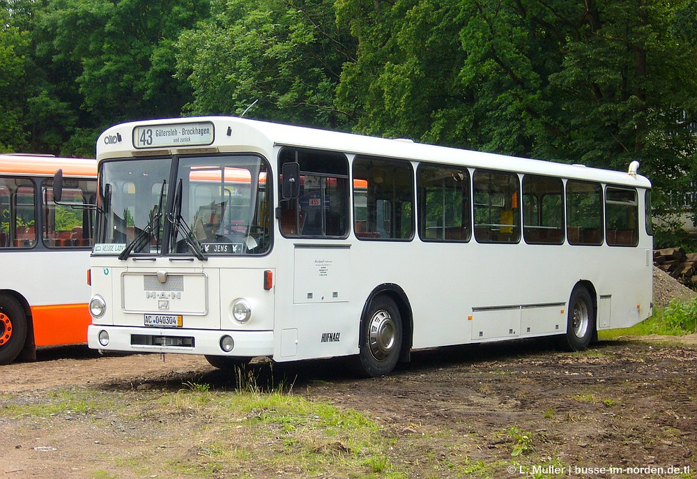 Северный Рейн-Вестфалия, MAN 192 SL200 № 8501; Нижняя Саксония — Bustreffen Wehmingen Hannoversches Straßenbahnmuseum 17.06.2012