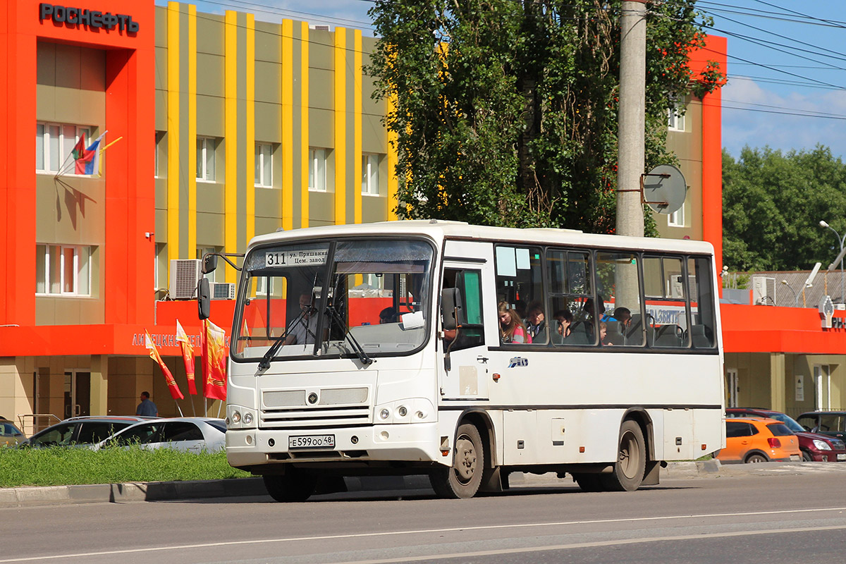 Липецкая область, ПАЗ-320402-05 № Е 599 ОО 48