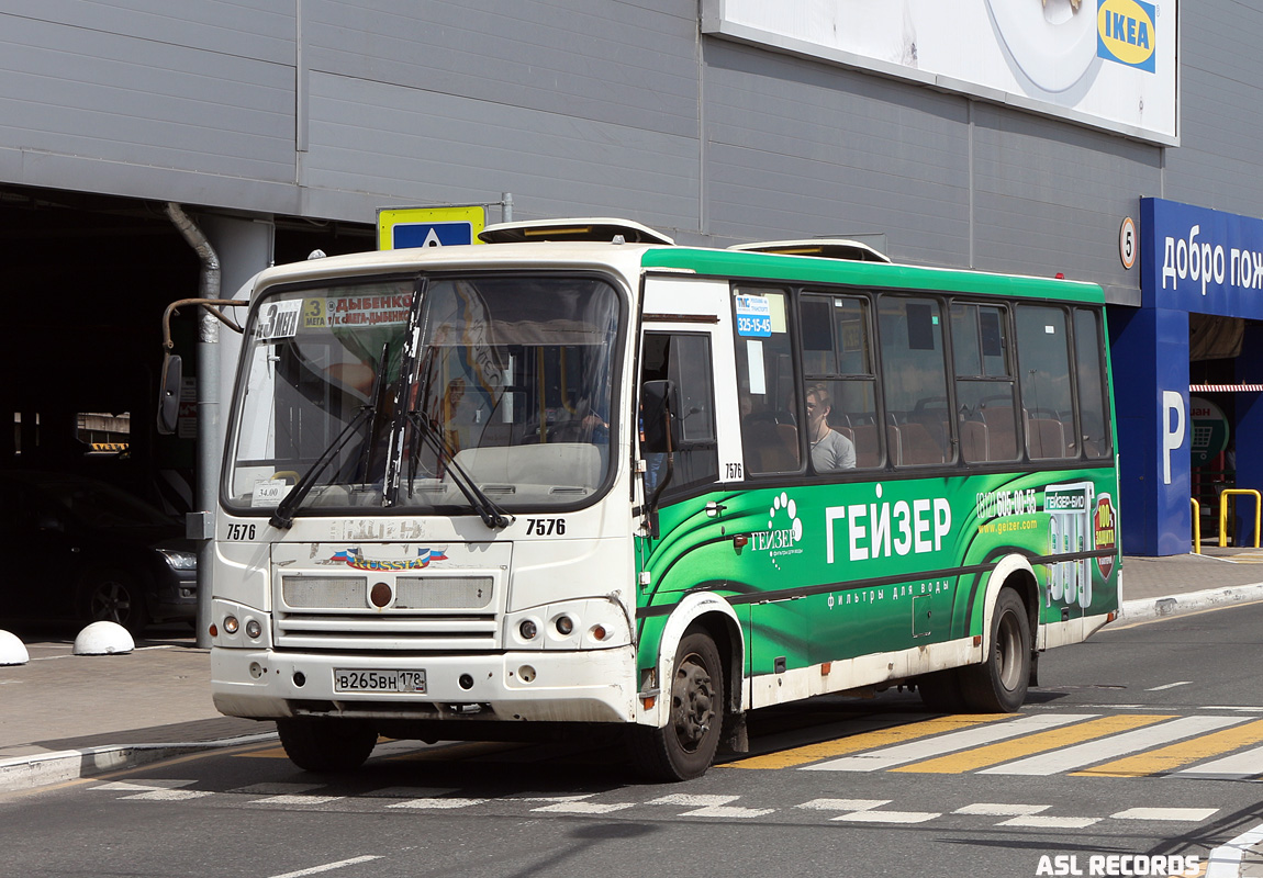 Санкт-Петербург, ПАЗ-320412-05 № 7576