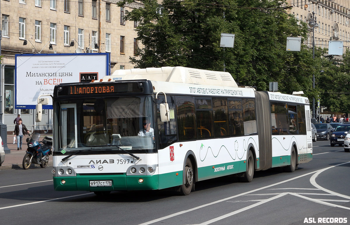 Санкт-Петербург, ЛиАЗ-6213.71 № 7597