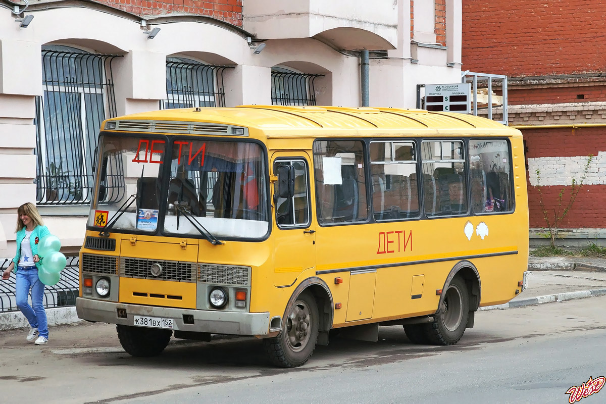 Нижегородская область, ПАЗ-32053-70 № К 381 ВХ 152