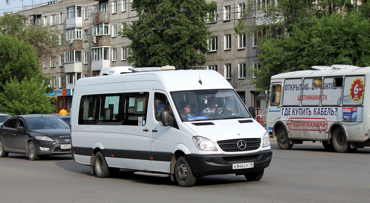 Хакасия, Луидор-22360C (MB Sprinter) № Е 846 ЕР 19 — Фото — Автобусный  транспорт