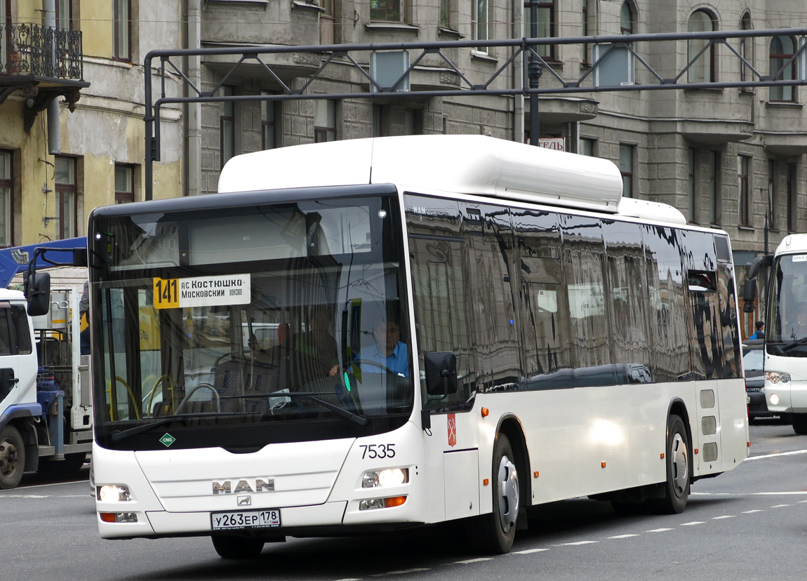 Санкт-Петербург, MAN A21 Lion's City NL313 CNG № 7535