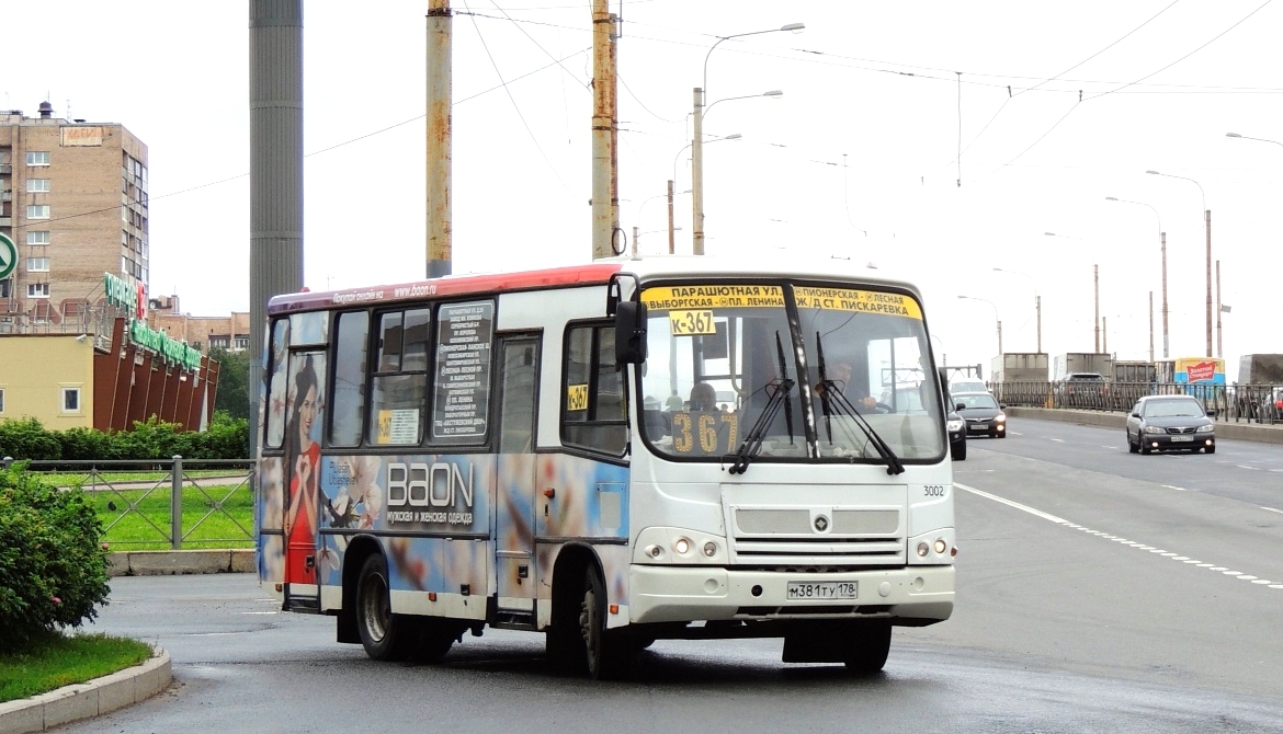 Санкт-Петербург, ПАЗ-320402-05 № 3002