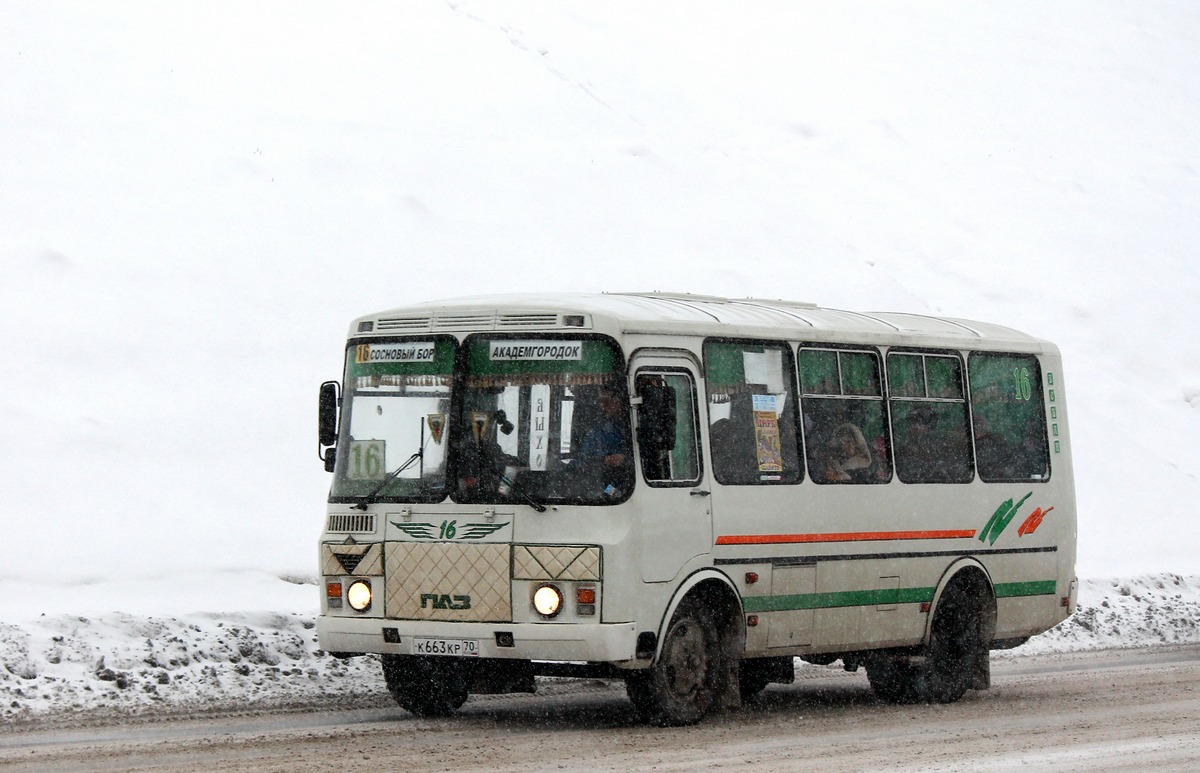 Томская область, ПАЗ-32054 № К 663 КР 70