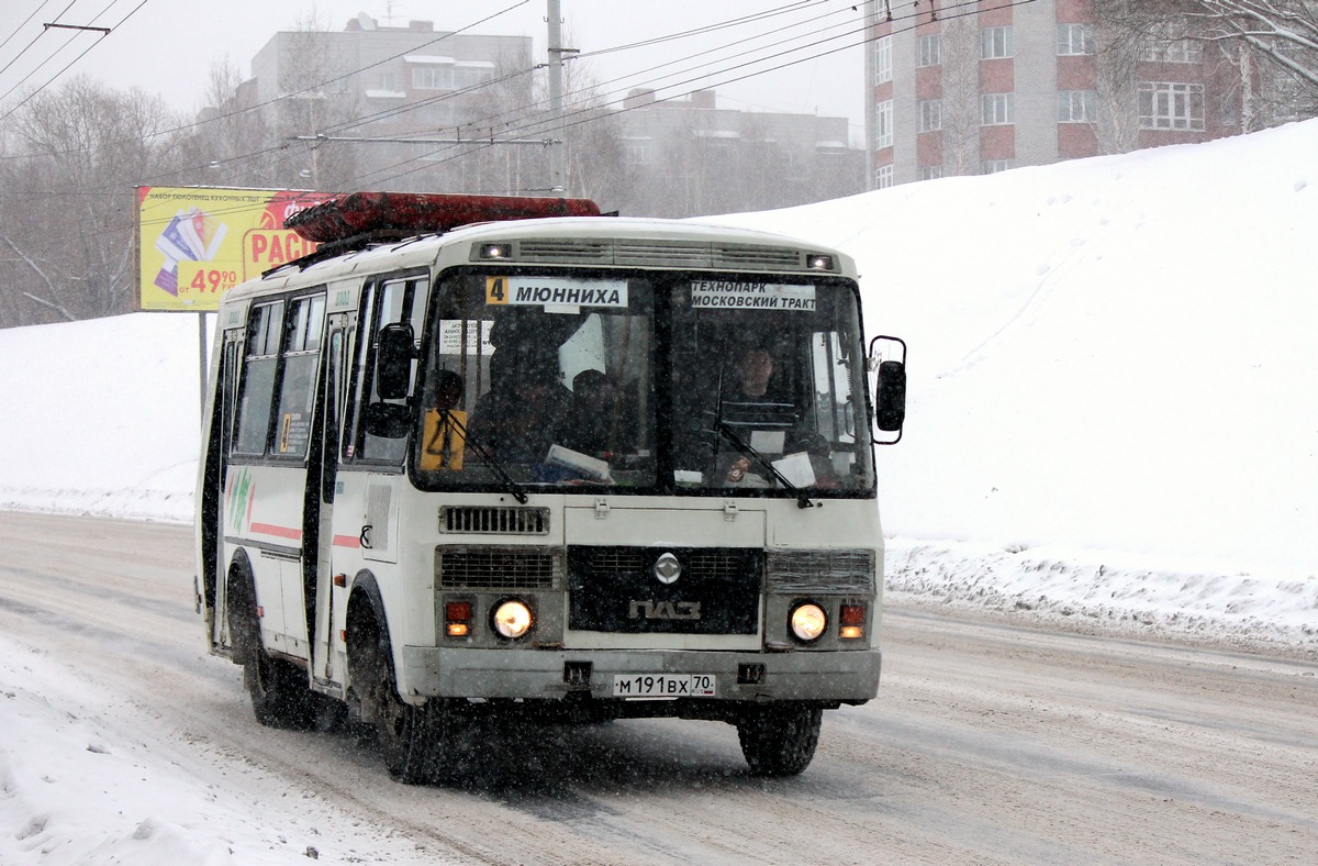 Томская область, ПАЗ-32054 № М 191 ВХ 70