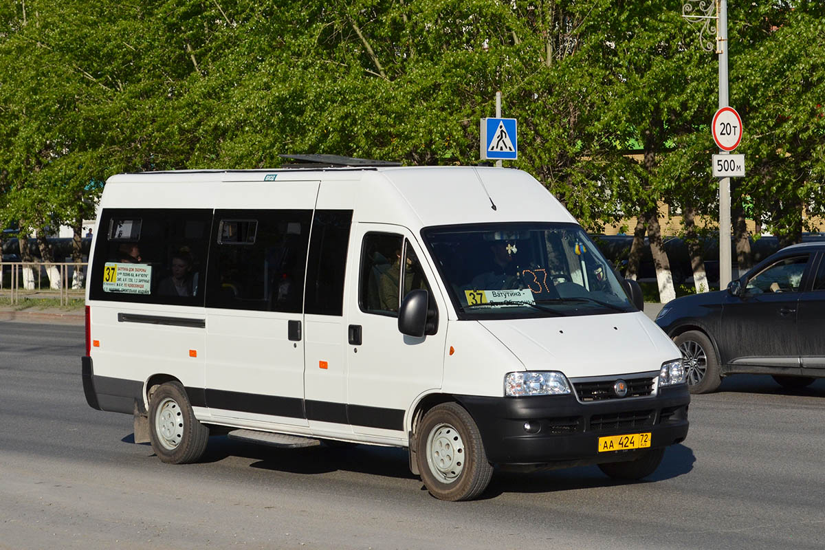 Тюменская область, FIAT Ducato 244 CSMMC-RLL, -RTL № АА 424 72