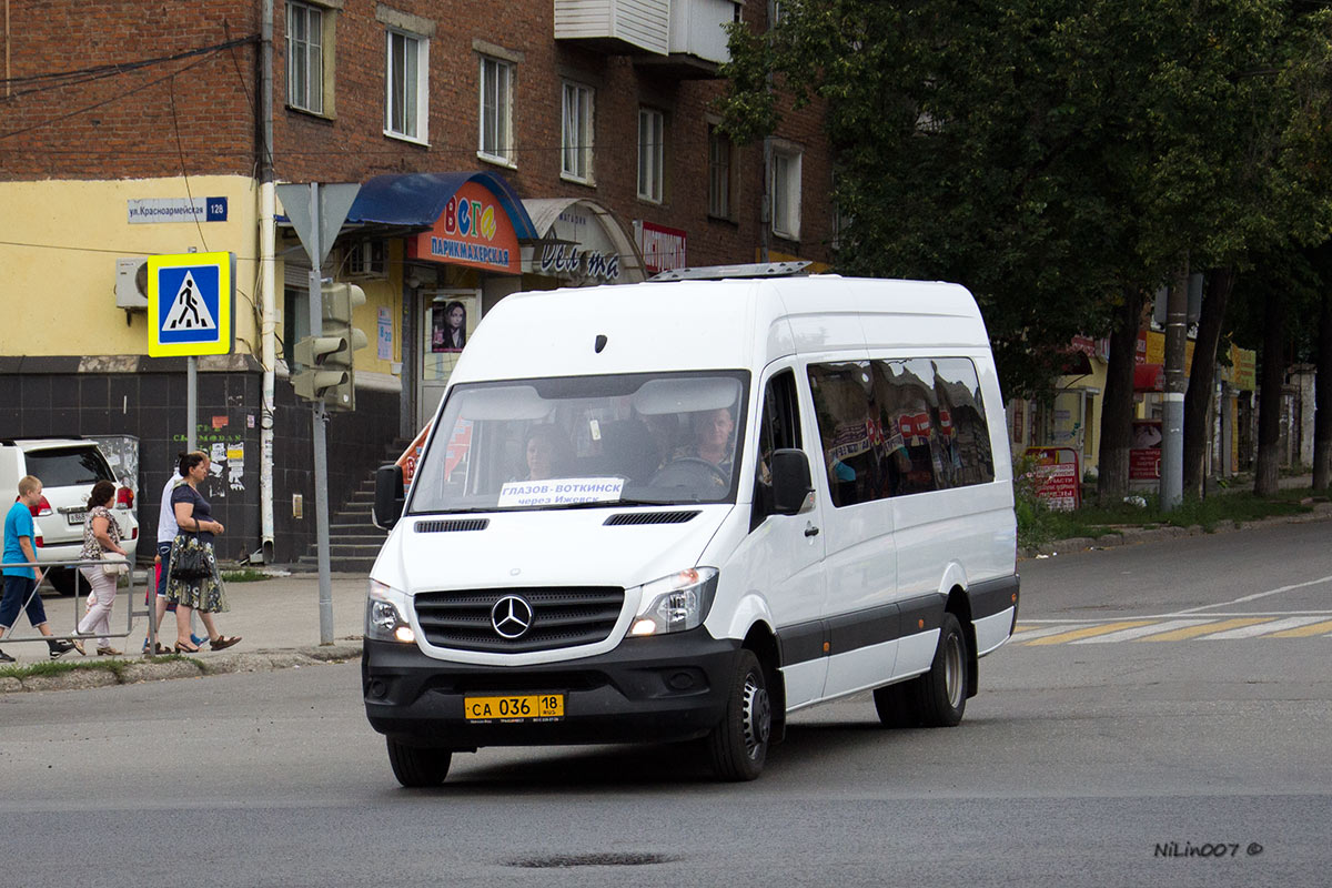 Удмуртия, Луидор-22360C (MB Sprinter) № СА 036 18