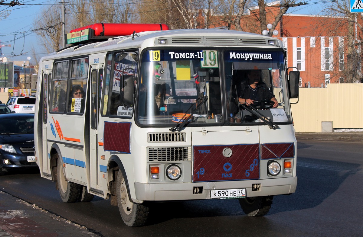 Томская область, ПАЗ-32054 № К 590 НЕ 70