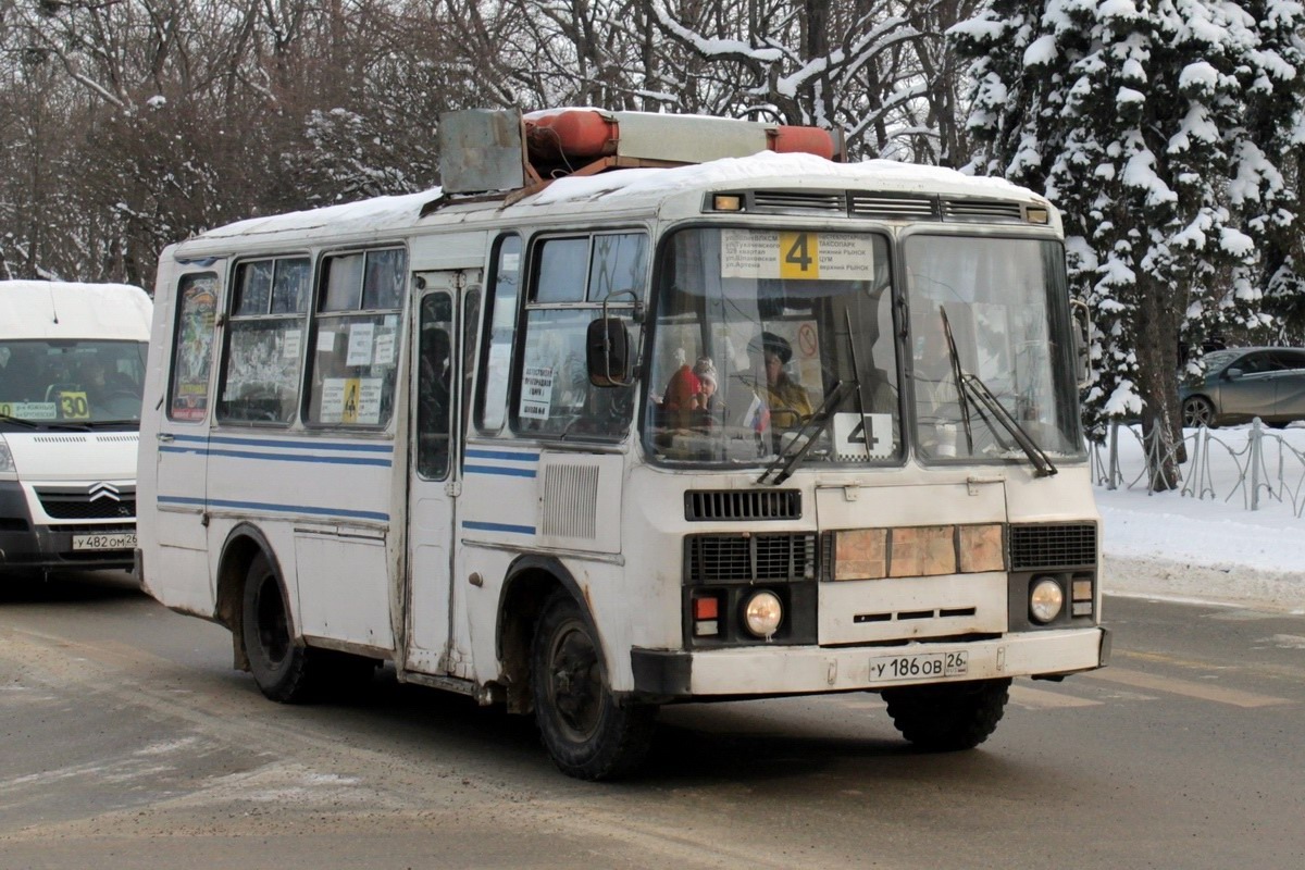 Ставропольский край, ПАЗ-32051-110 № У 186 ОВ 26