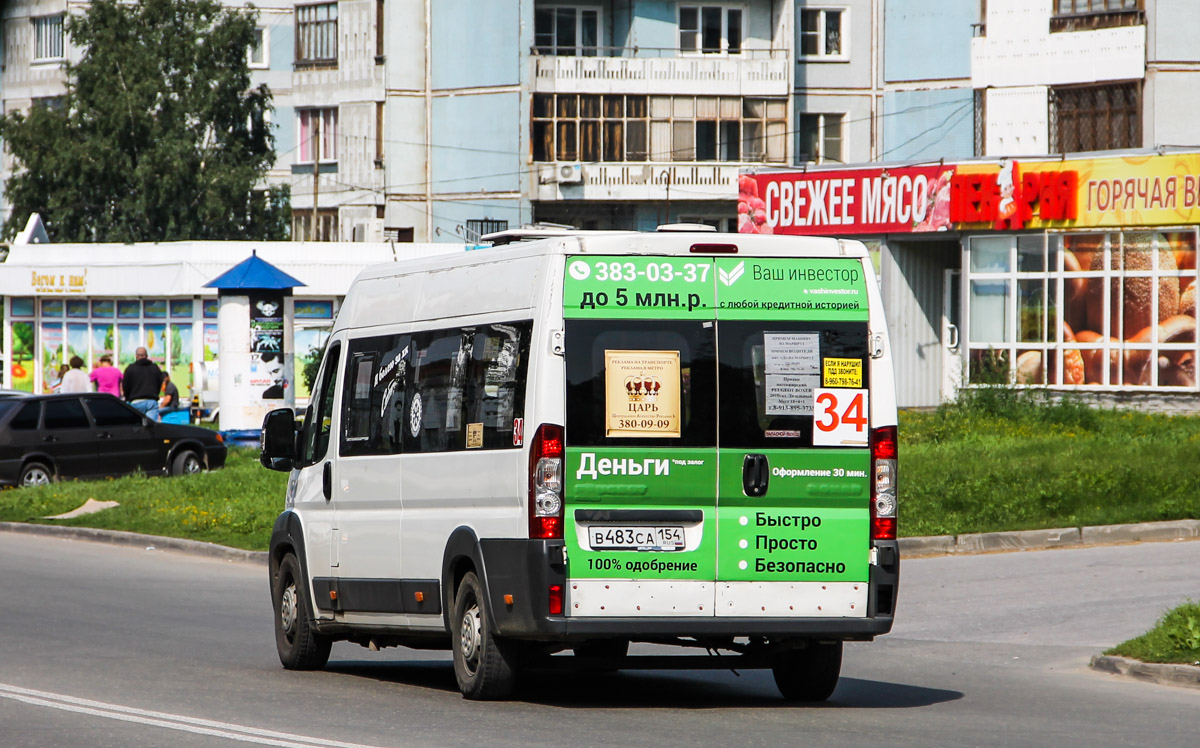 Novosibirsk region, Nizhegorodets-2227SK (Peugeot Boxer) Nr. В 483 СА 154