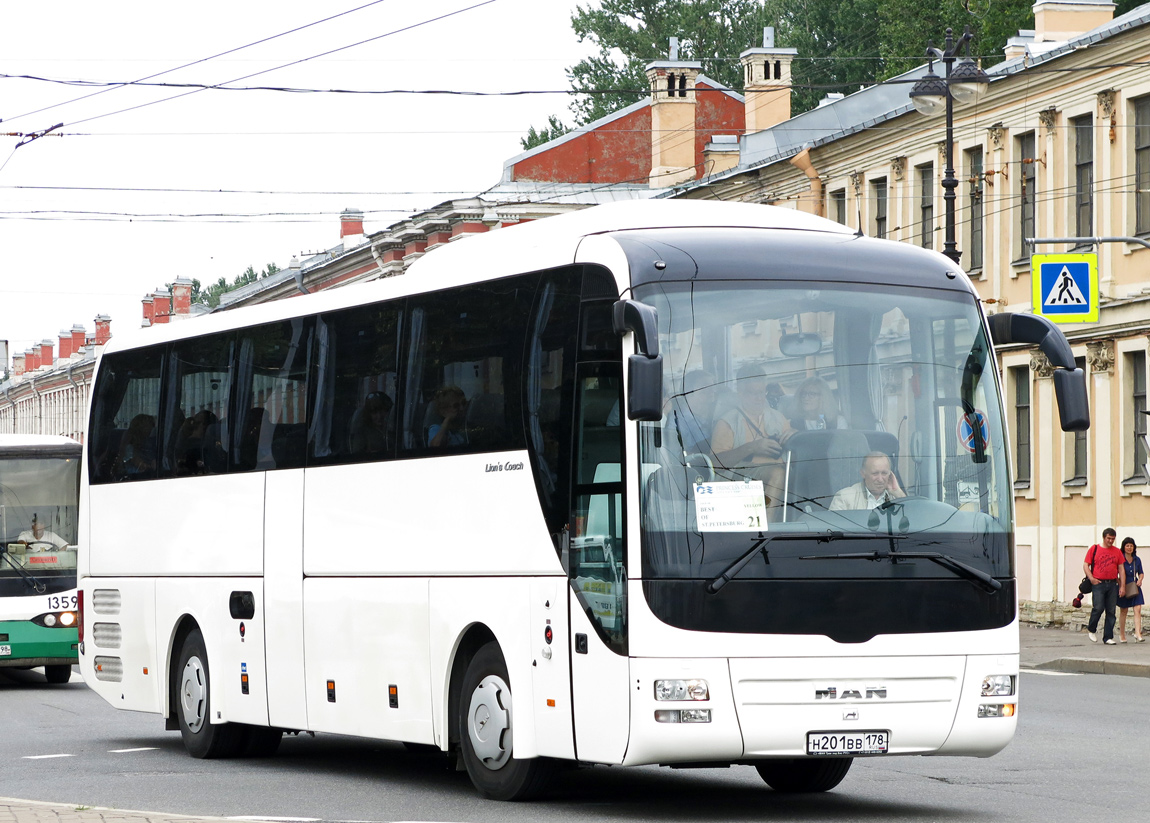 Sankt Petersburg, MAN R07 Lion's Coach RHC444 Nr Н 201 ВВ 178
