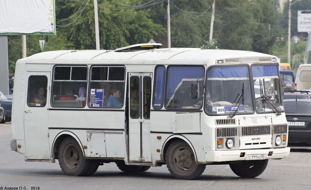 Омская область, ПАЗ-32053 № С 111 УО 55