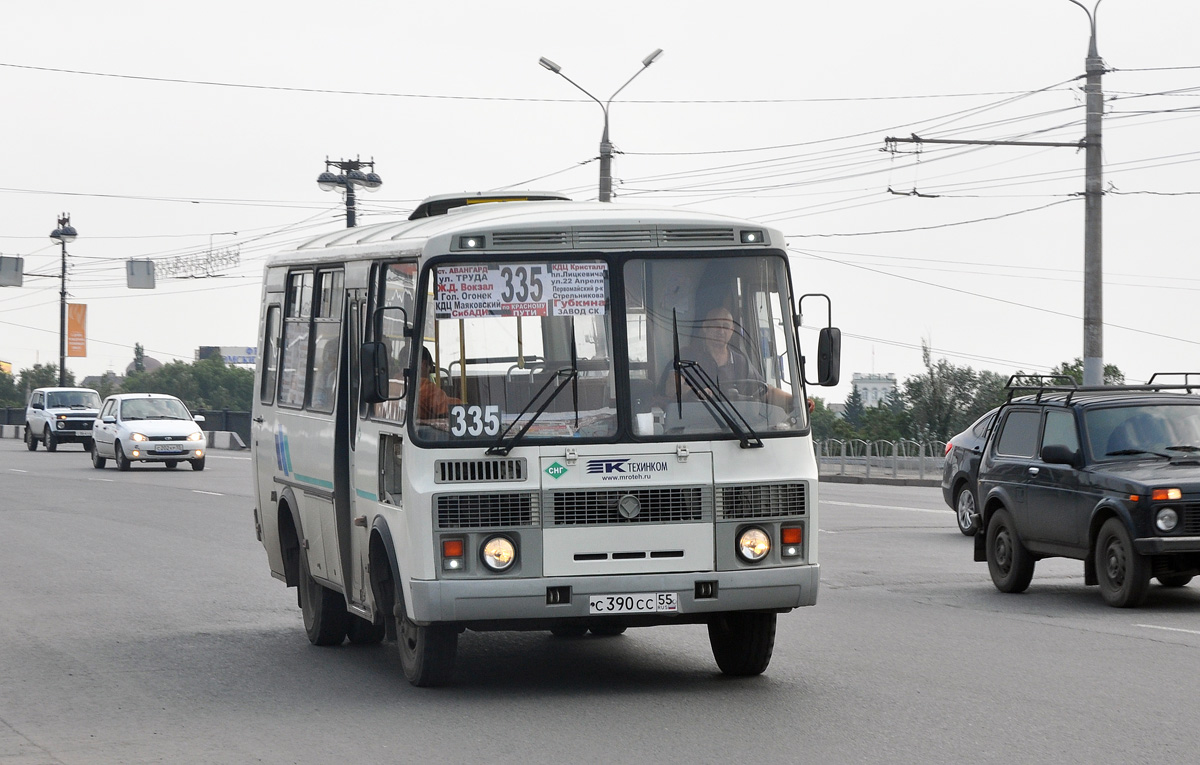 Омская область, ПАЗ-32053 № С 390 СС 55