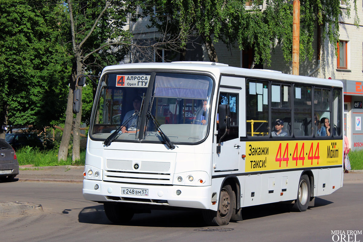 Орловская область, ПАЗ-320402-05 № Е 248 ВМ 57