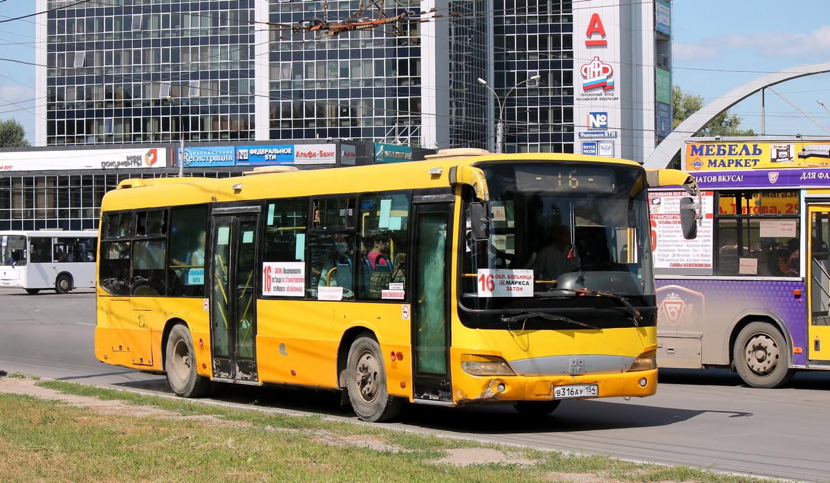 Новосибирская область, Zhong Tong LCK6103G-2 № В 316 АУ 154