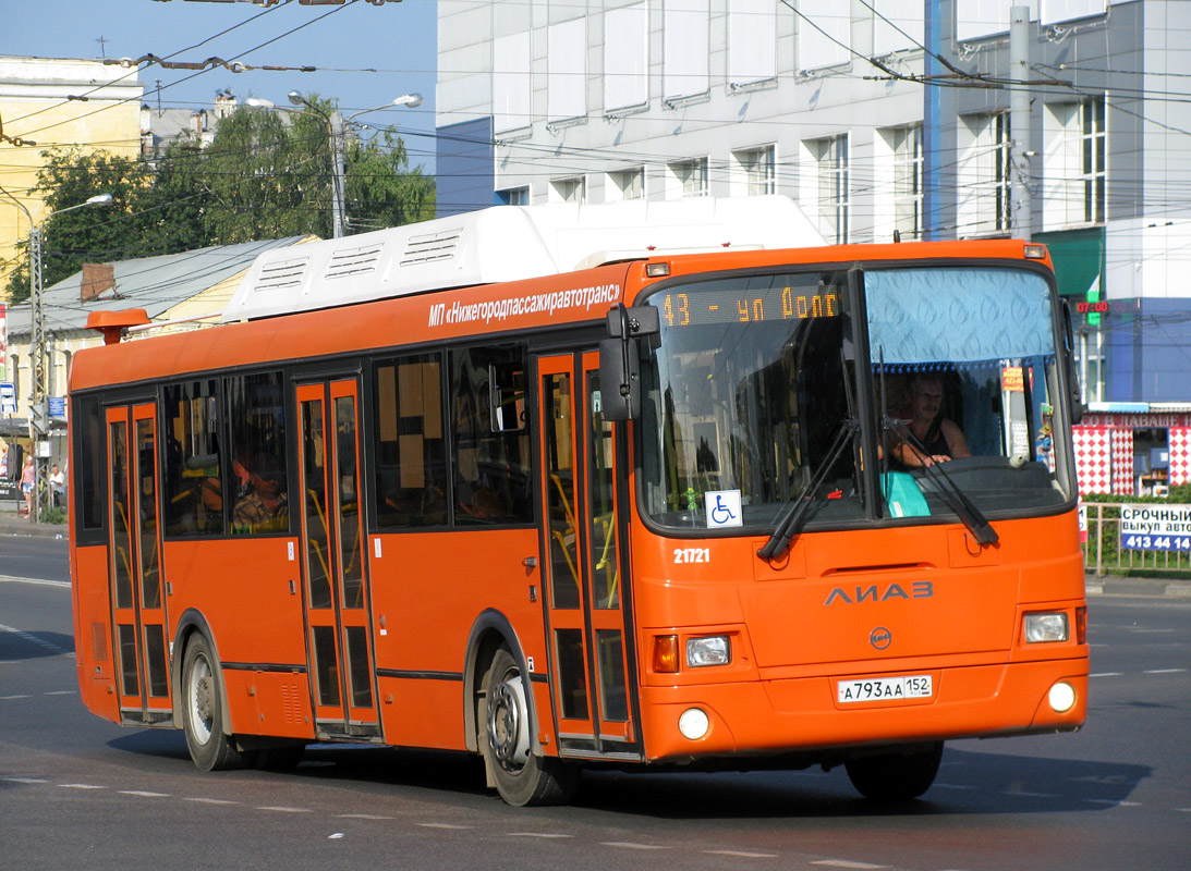 Нижегородская область, ЛиАЗ-5293.70 № 21721