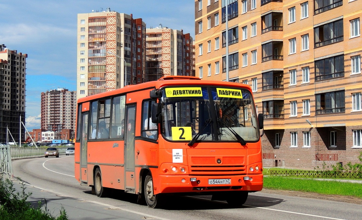 Ленинградская область, ПАЗ-320402-05 № О 544 НТ 47