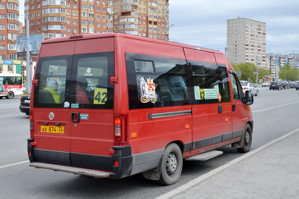 Тюменская область, FIAT Ducato 244 CSMMC-RLL, -RTL № АЕ 874 72