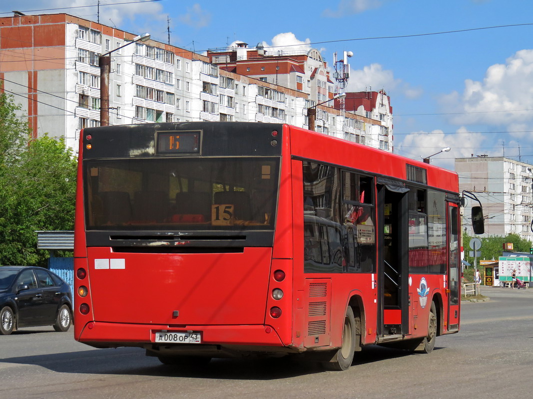 Кировская область, МАЗ-206.068 № А 008 ОР 43