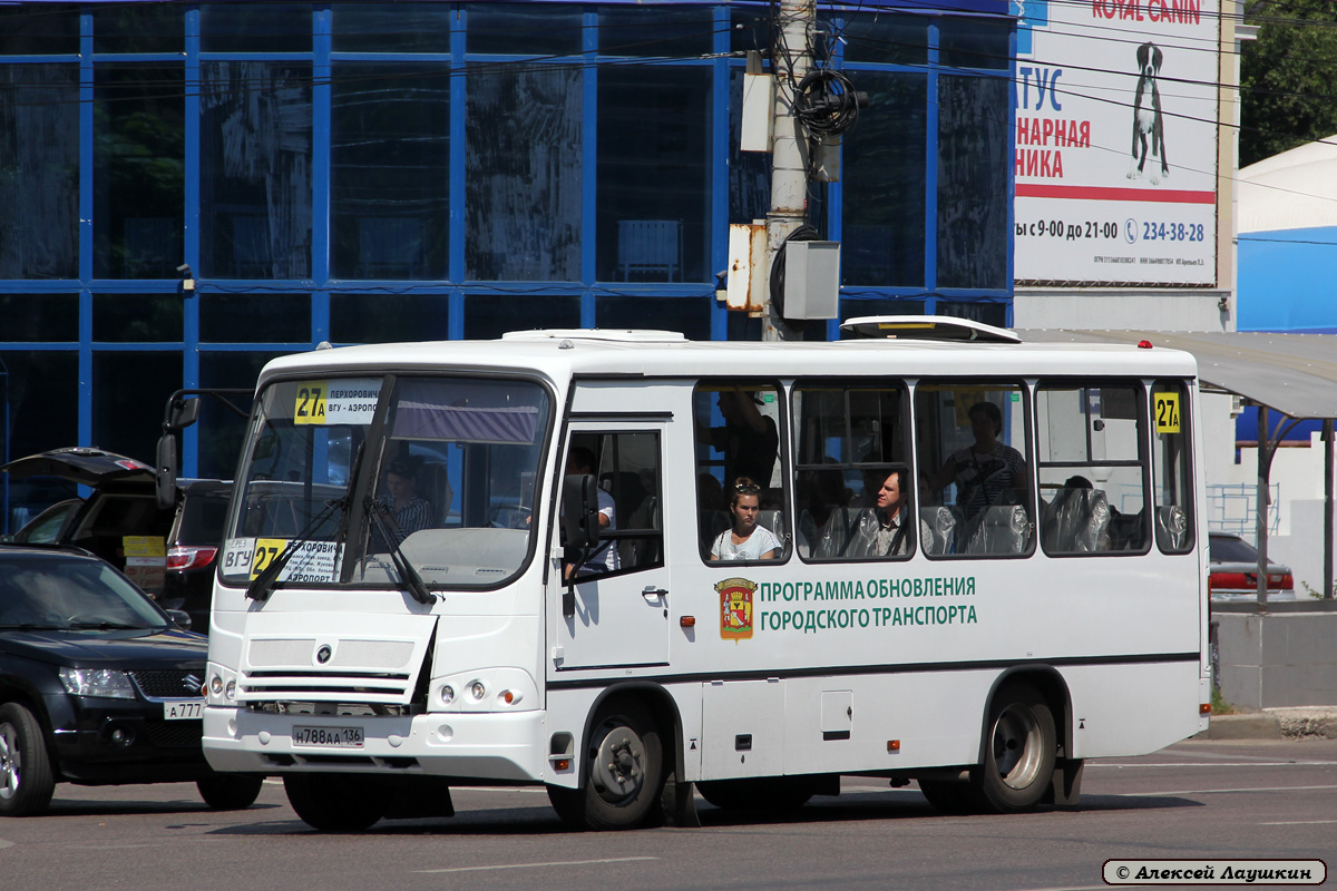 54 автобус в Воронеже - схема движения на карте