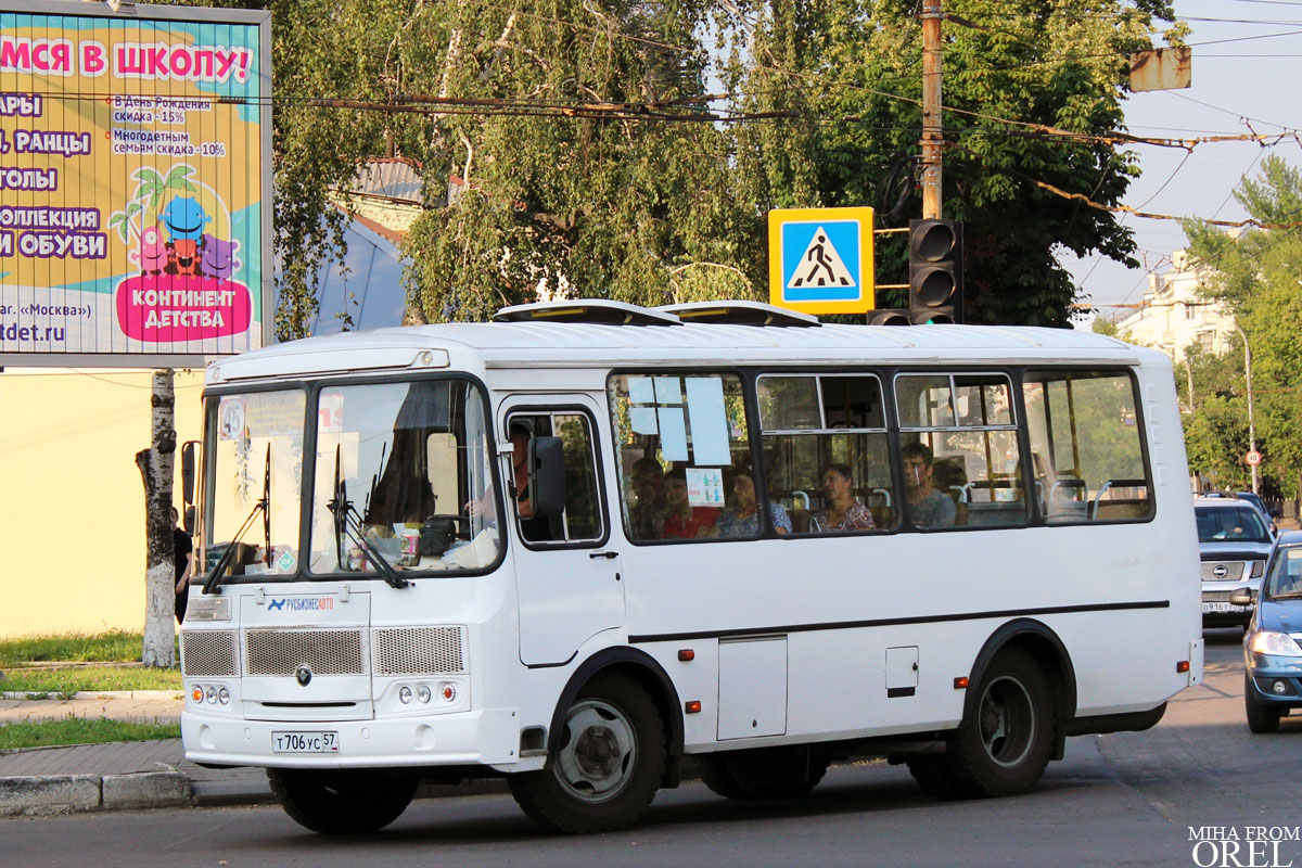 Oryol region, PAZ-32054 # Т 706 УС 57