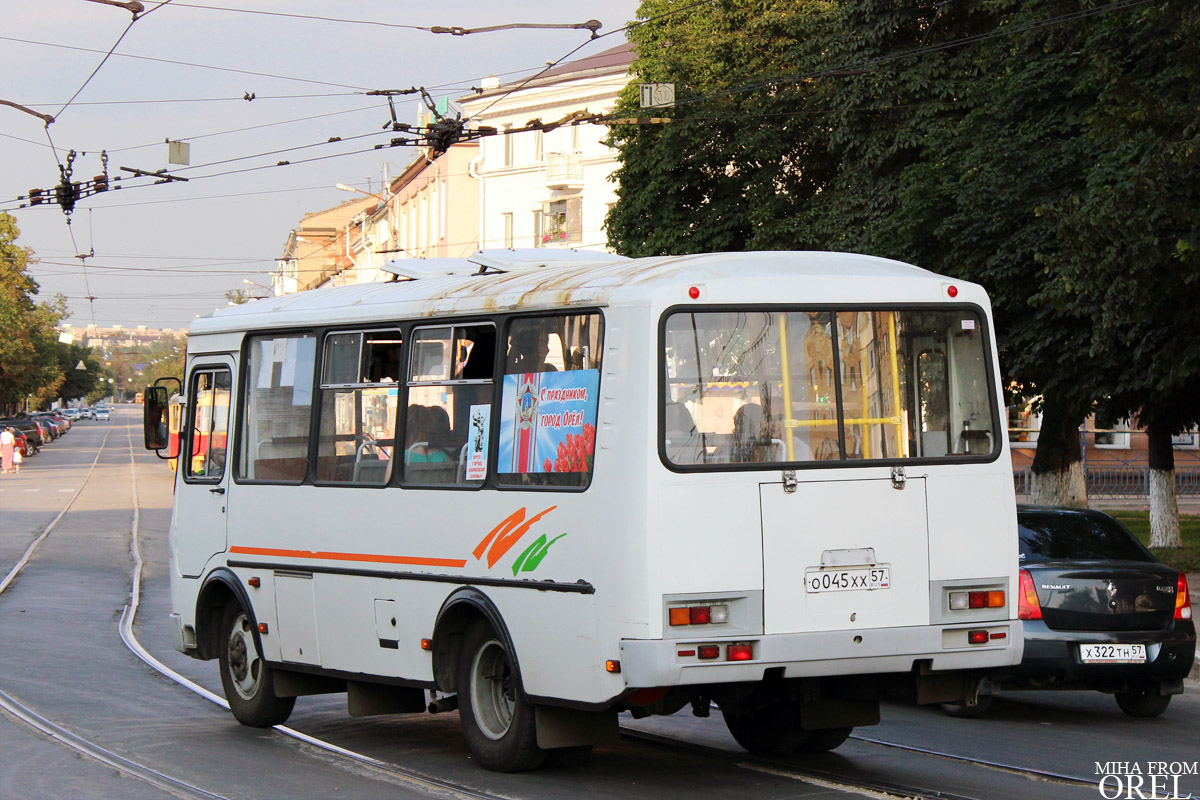 Орловская область, ПАЗ-32054 № О 045 ХХ 57