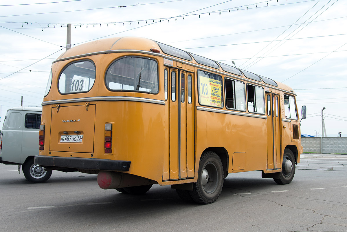 Ульяновская область, ПАЗ-672М № В 487 ОС 73