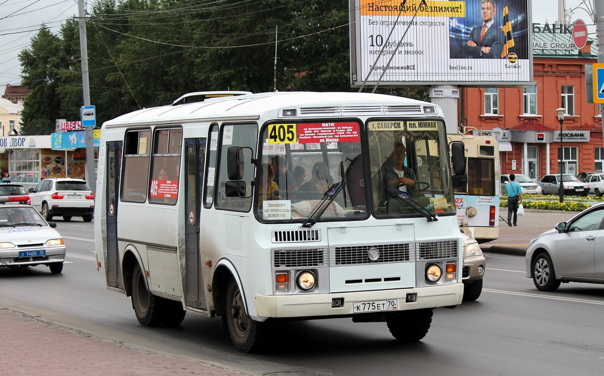 Томская область, ПАЗ-32051-110 № К 775 ЕТ 70