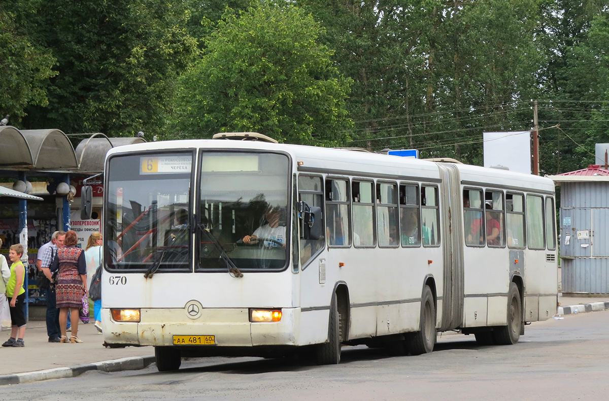 Псковская область, Mercedes-Benz O345G № 670