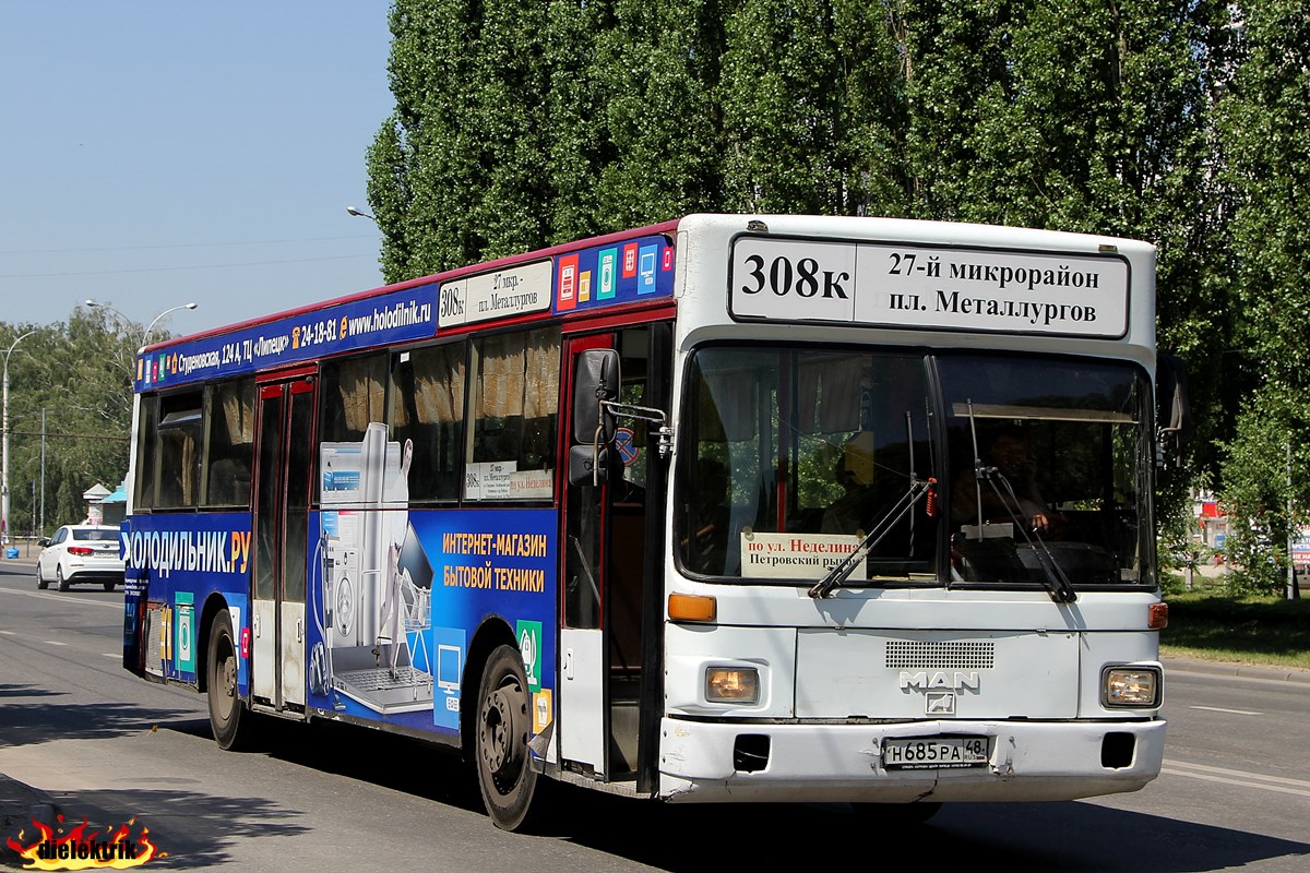 Lipetsk region, MAN 791 SL202 # Н 685 РА 48