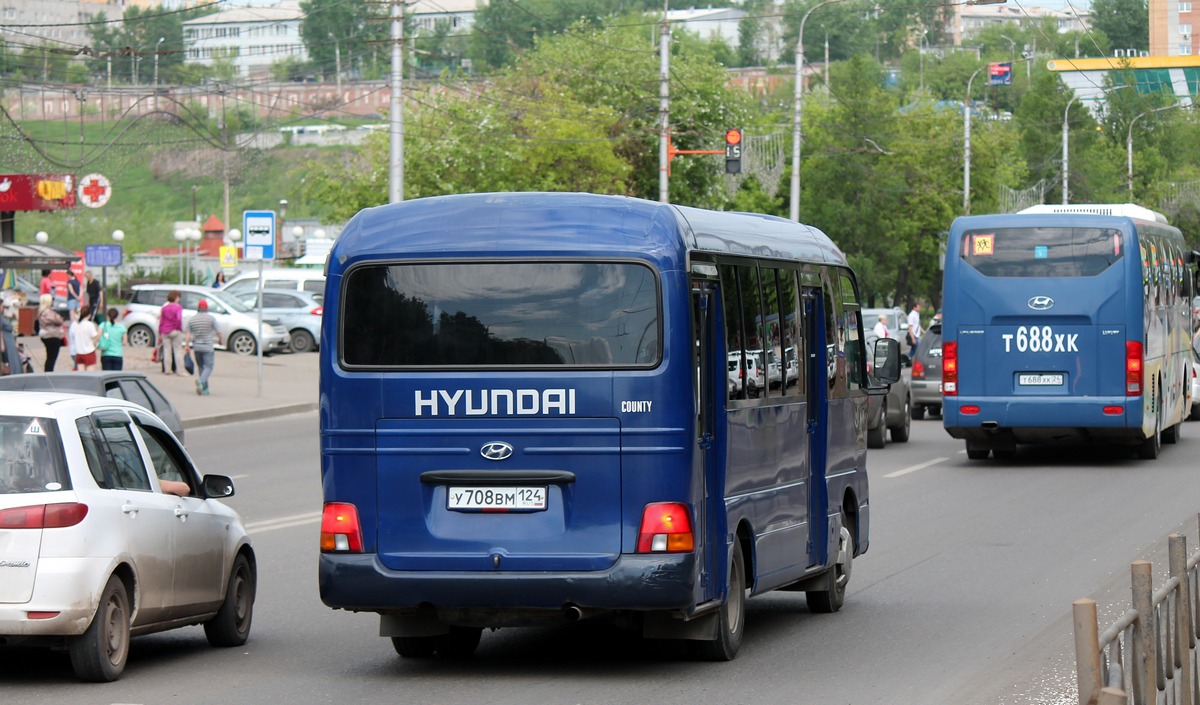 Красноярский край, Hyundai County № У 708 ВМ 124