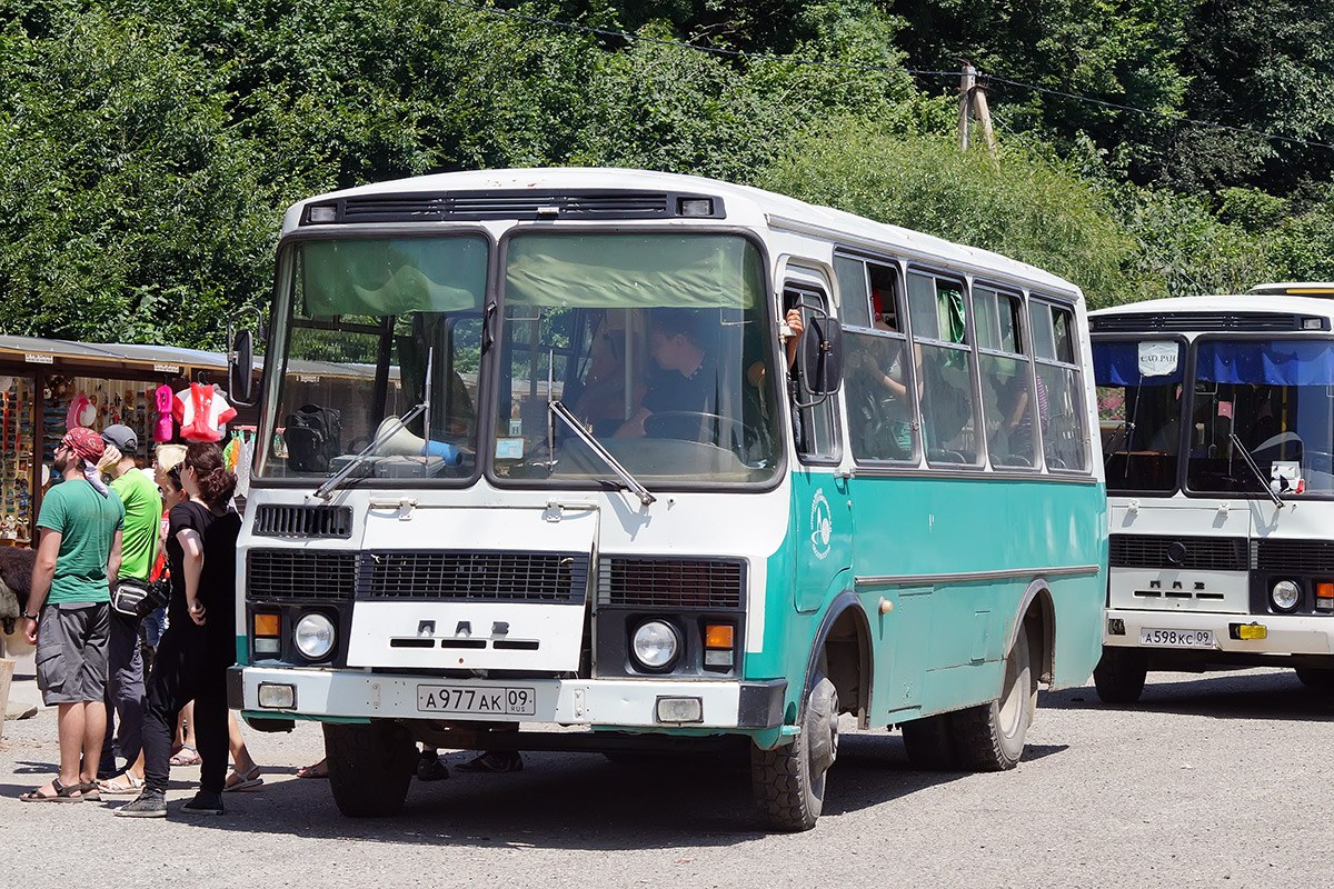 Карачаево-Черкесия, ПАЗ-3205 (00) № А 977 АК 09