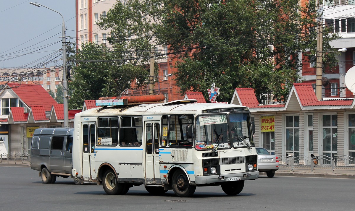 Томская область, ПАЗ-32054 № К 455 КО 70