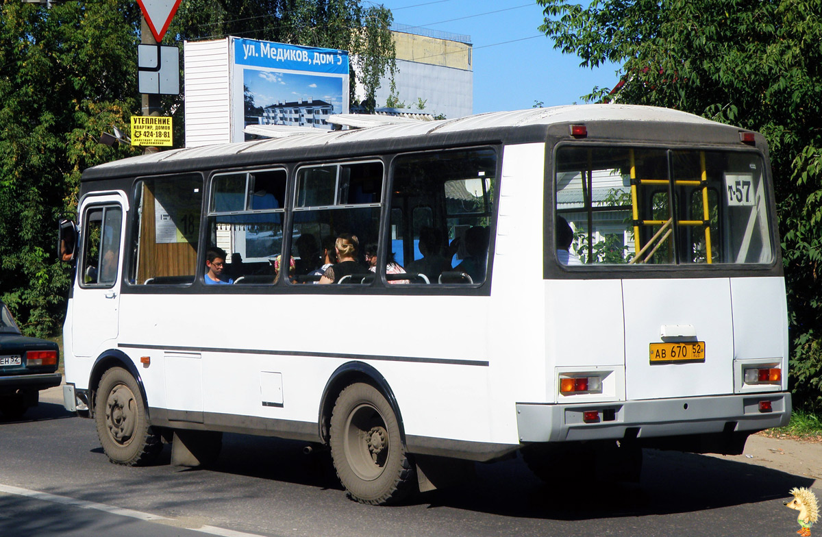 Нижегородская область, ПАЗ-32054 № АВ 670 52